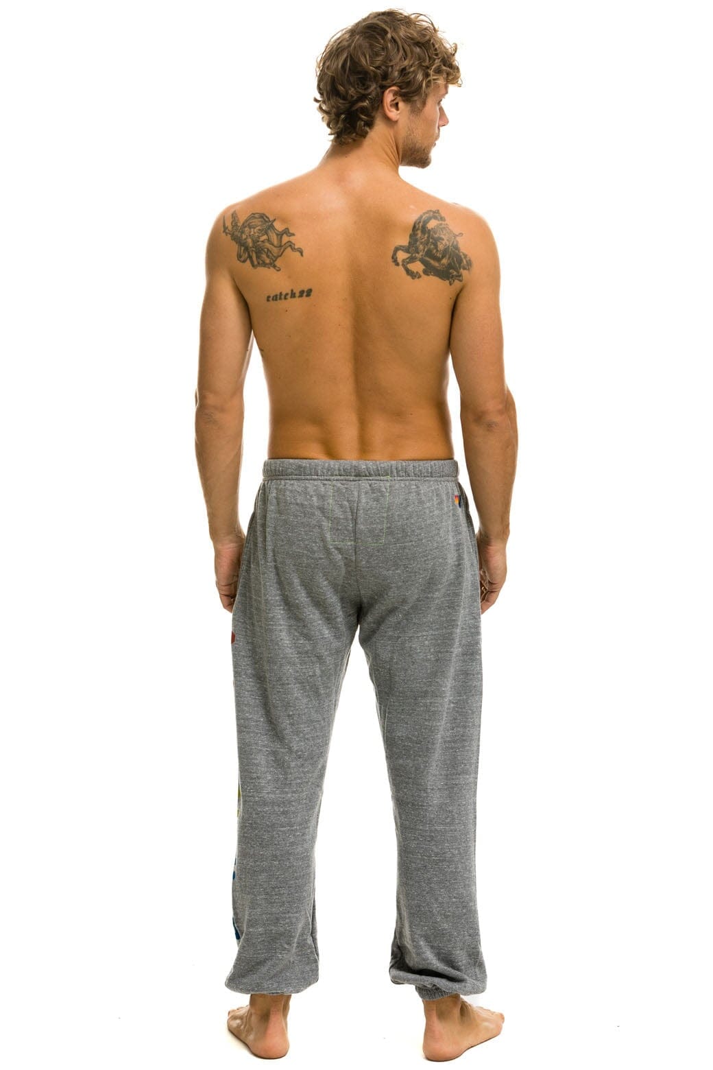 AVIATOR NATION SWEATPANTS - HEATHER GREY