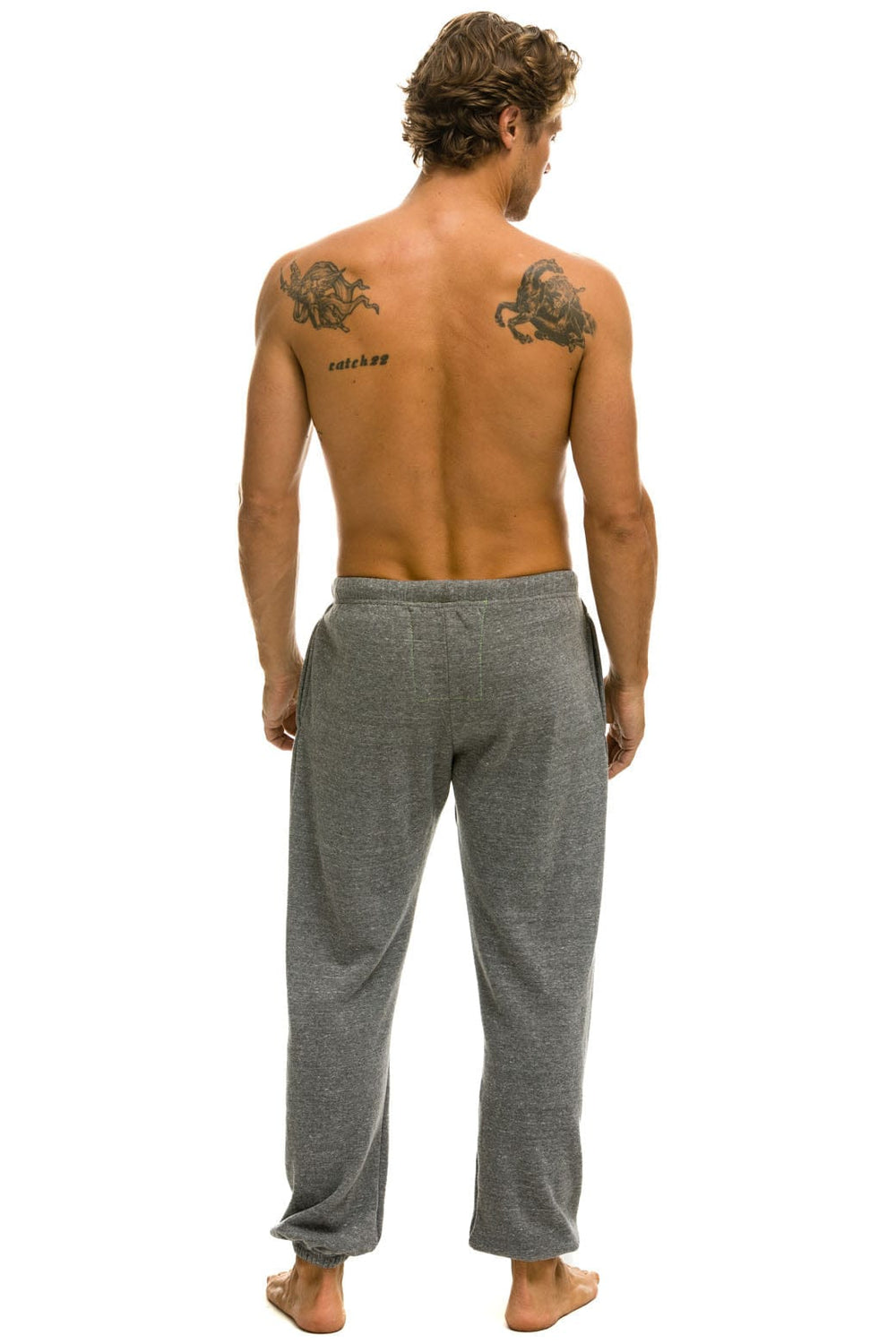 LOGO SWEATPANTS - HEATHER GREY