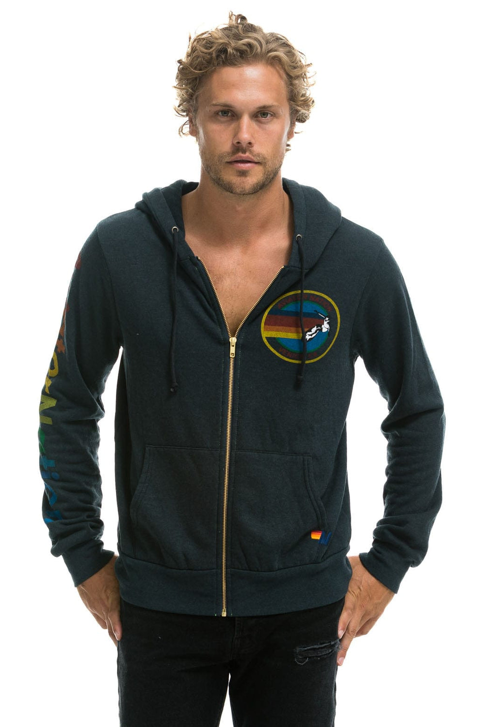 AVIATOR NATION HOODIE - CHARCOAL