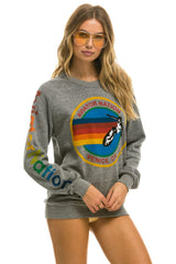 AVIATOR NATION SWEATSHIRT - HEATHER GREY