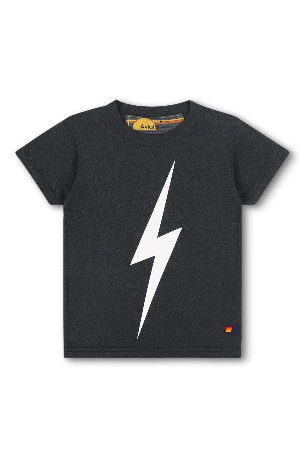 KID'S BOLT TEE - CHARCOAL