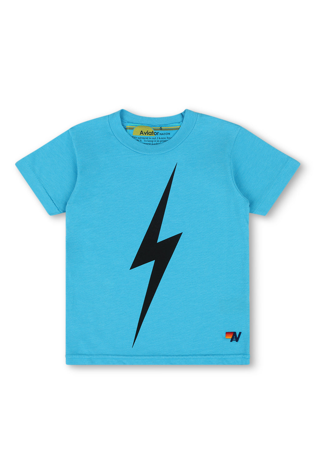 KID'S BOLT TEE - NEON BLUE