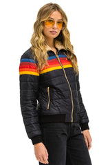 5 STRIPE JACKET - BLACK