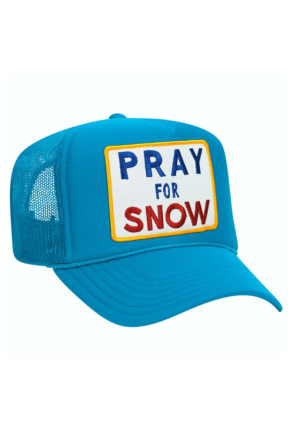 PRAY FOR SNOW VINTAGE TRUCKER HAT