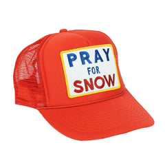 PRAY FOR SNOW VINTAGE TRUCKER HAT
