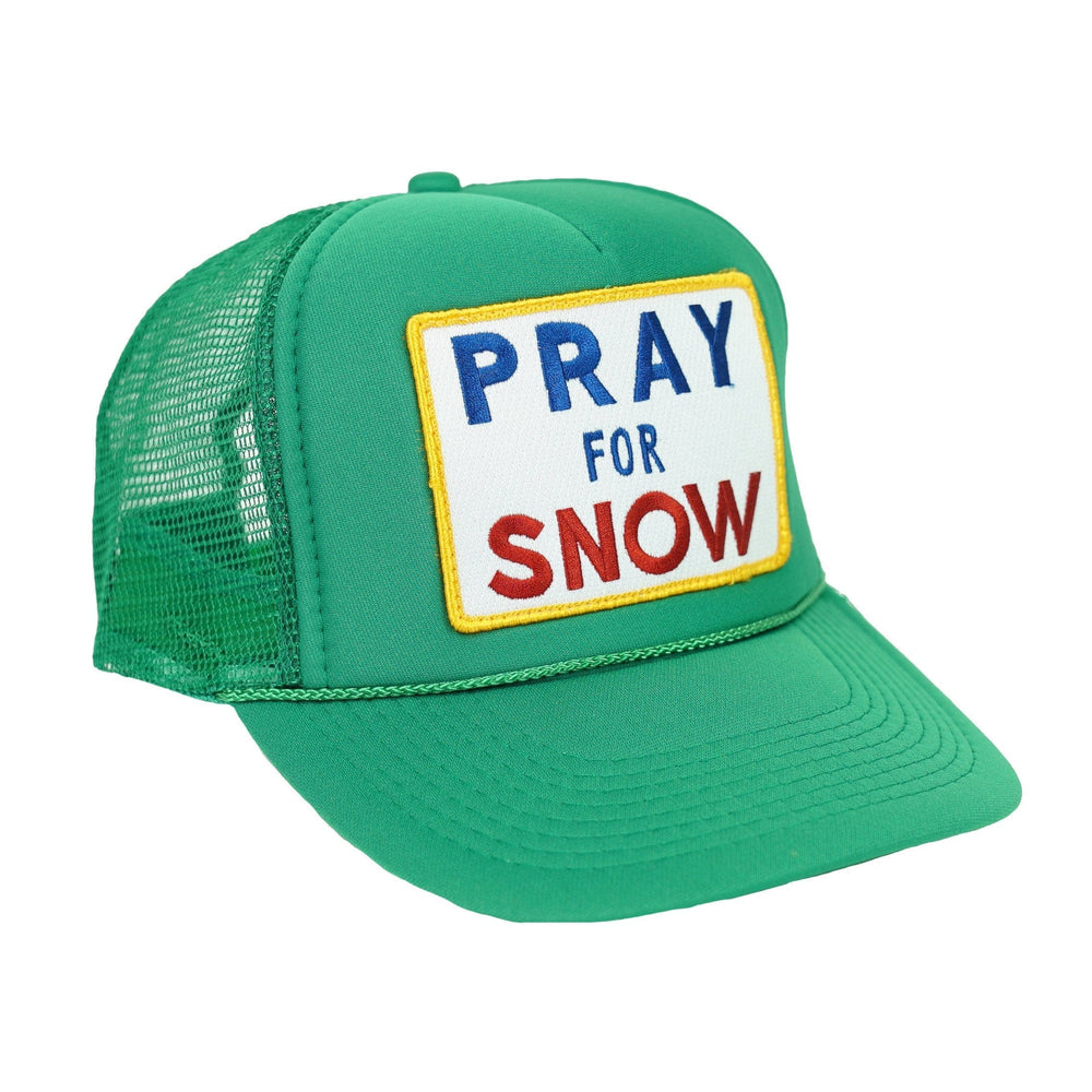 PRAY FOR SNOW VINTAGE TRUCKER HAT