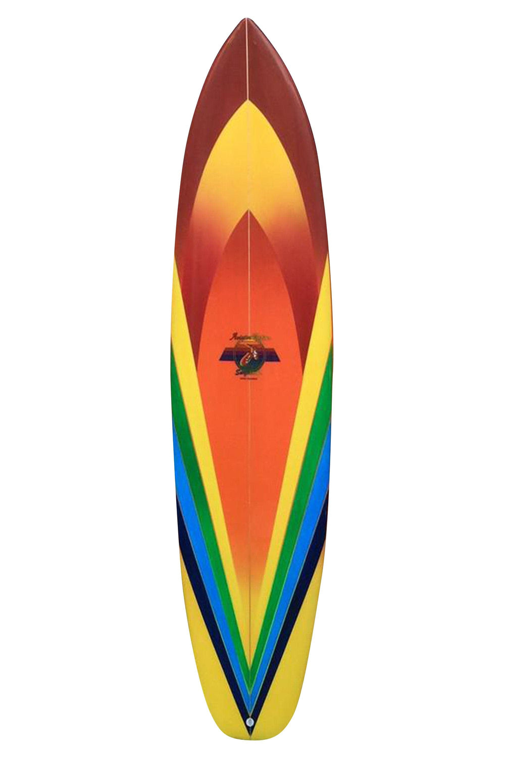 AVIATOR NATION V-MACHINE SURFBOARD - GREEN