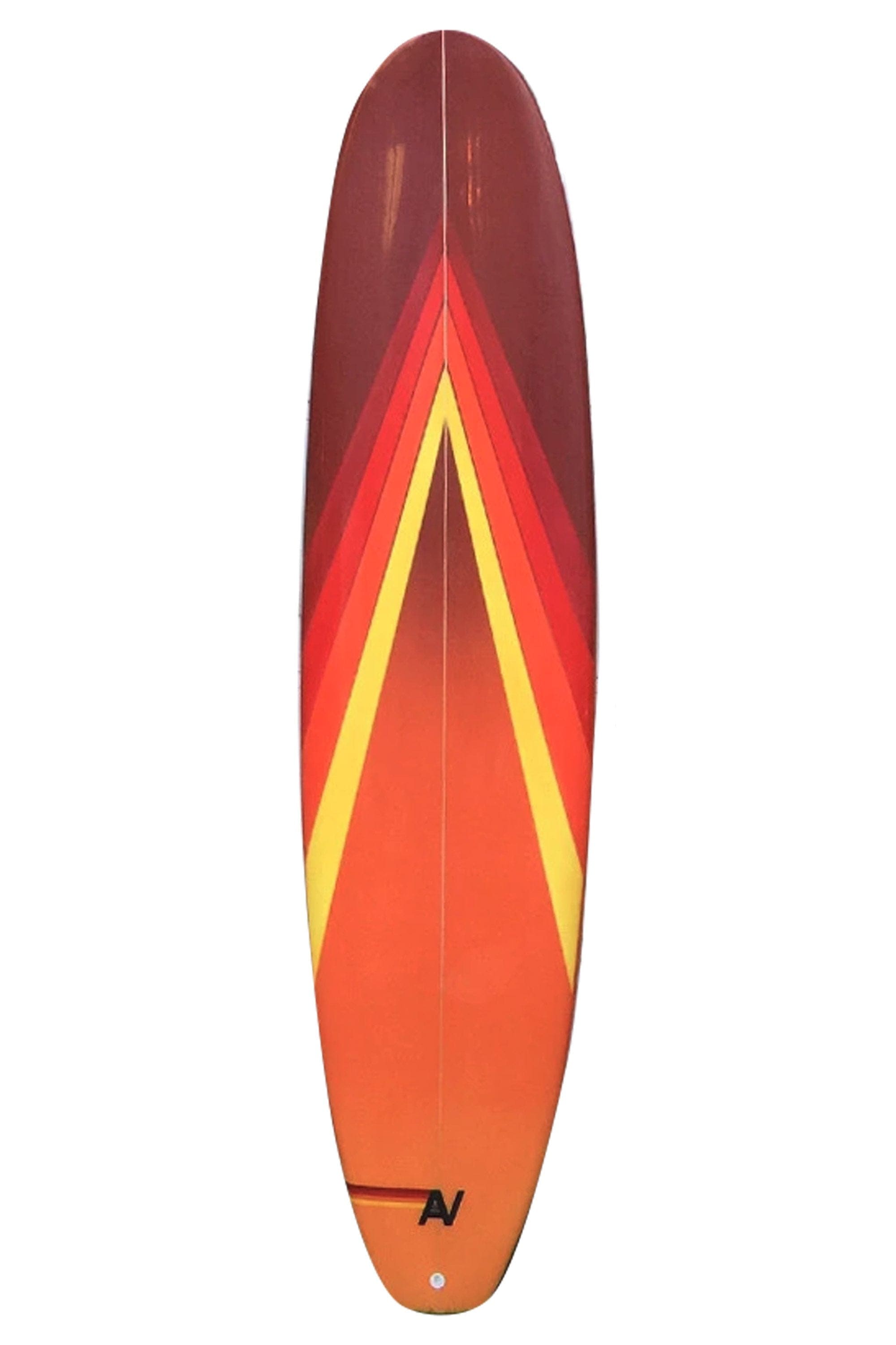 AVIATOR NATION HYRBID BOARD - RED & ORANGE