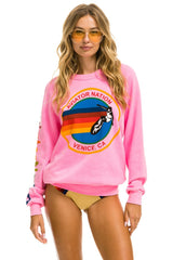 AVIATOR NATION SWEATSHIRT - NEON PINK