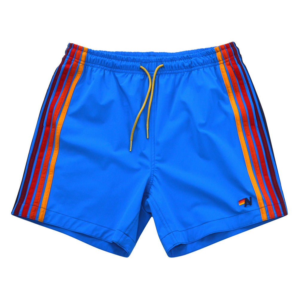 MEN'S 5 STRIPE FLEX SHORTS - PARROT BLUE