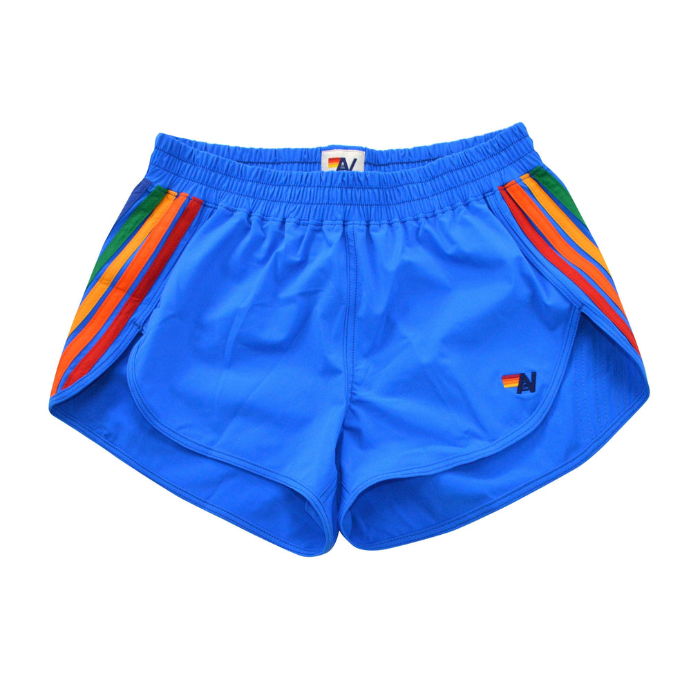 WOMEN'S 5 STRIPE FLEX BOARD SHORTS - PARROT // RAINBOW