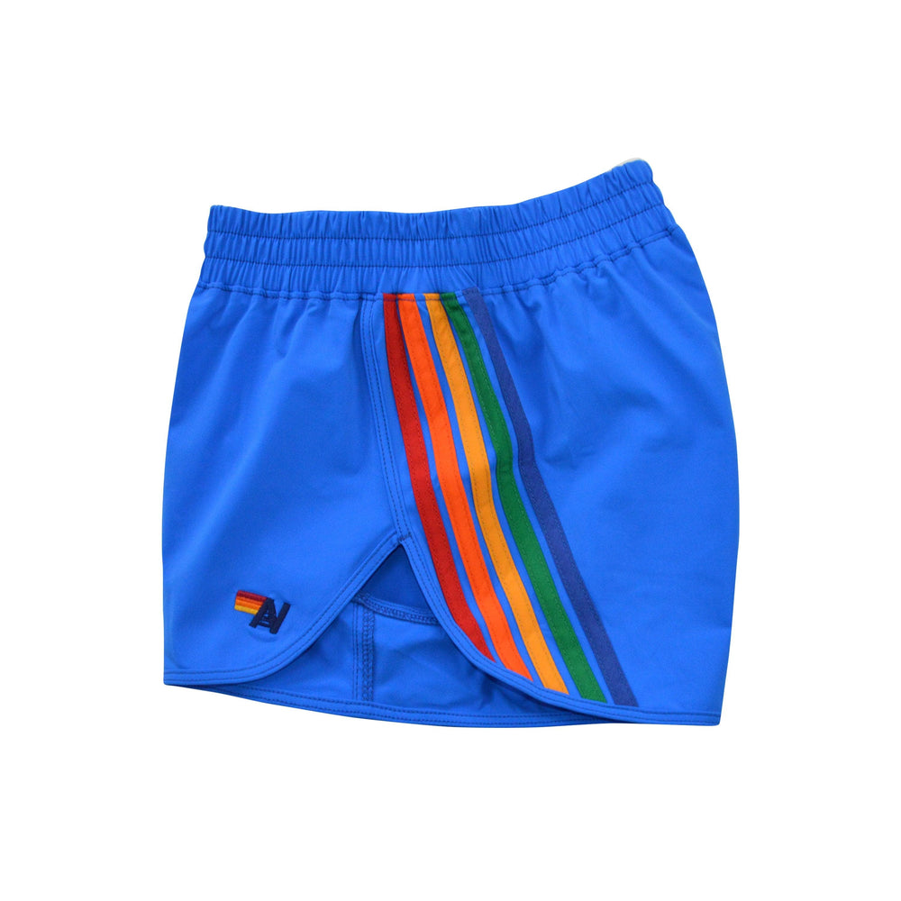 WOMEN'S 5 STRIPE FLEX BOARD SHORTS - PARROT // RAINBOW