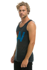 MEN'S LOGO TANK - CHARCOAL