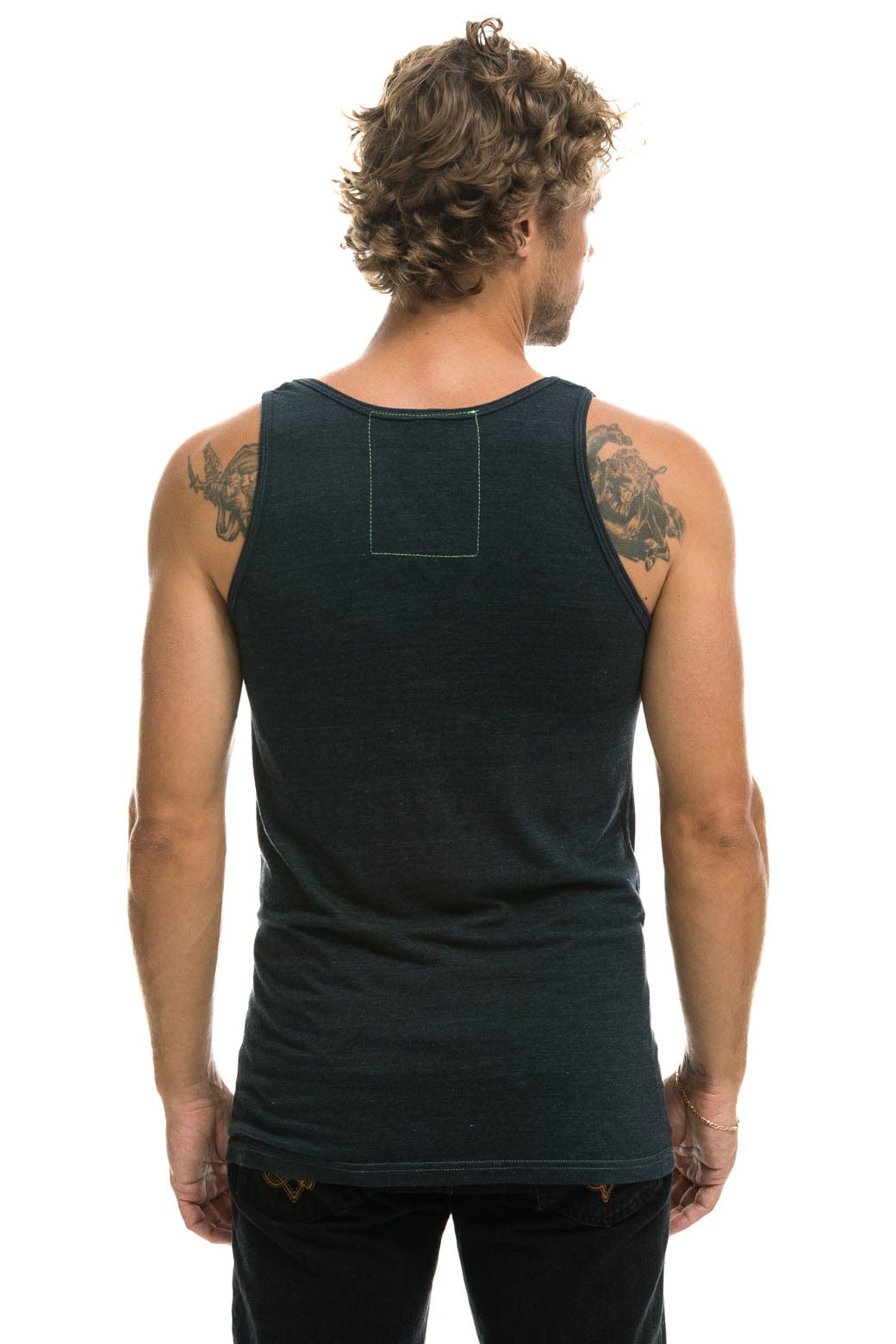 MEN'S LOGO TANK - CHARCOAL