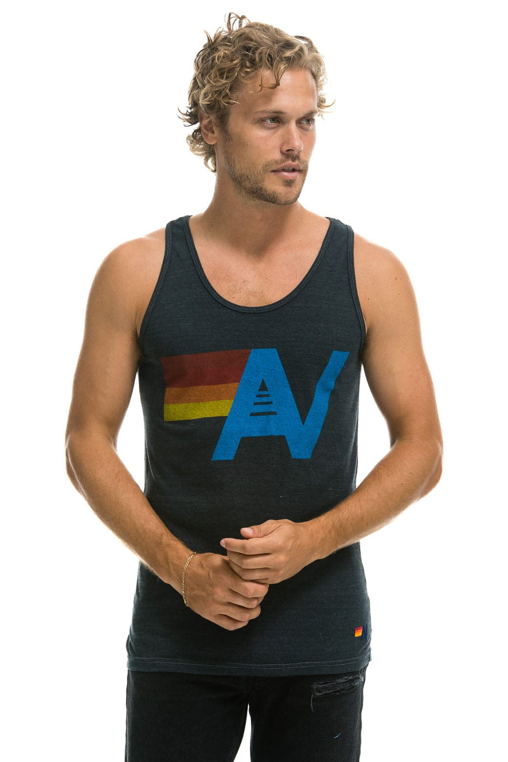 MEN'S LOGO TANK - CHARCOAL