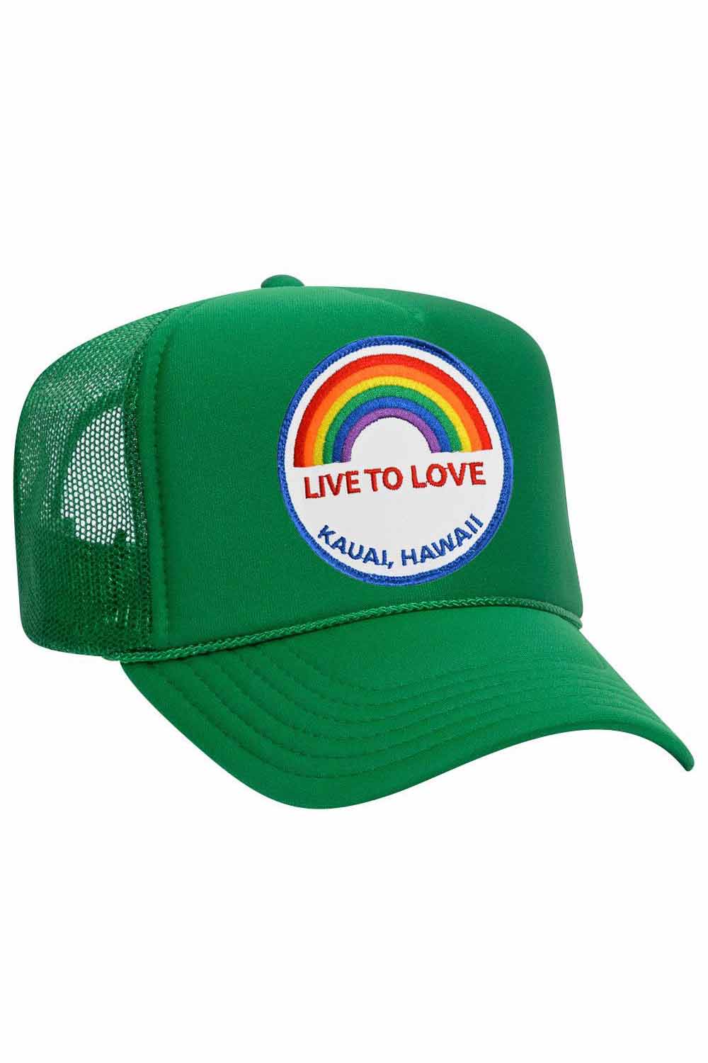 LIVE TO LOVE VINTAGE TRUCKER HAT
