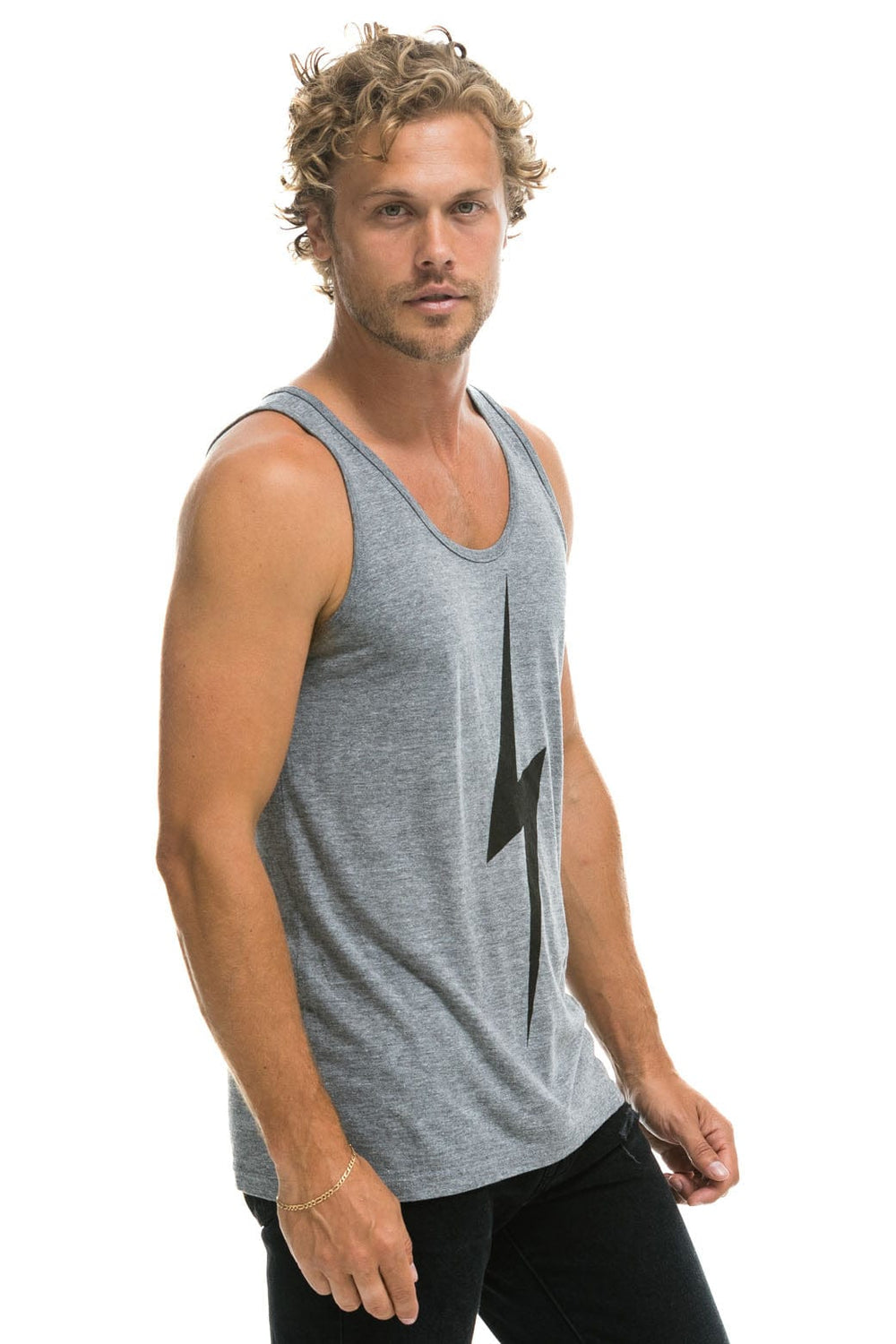 MEN'S BOLT TANK - HEATHER GREY