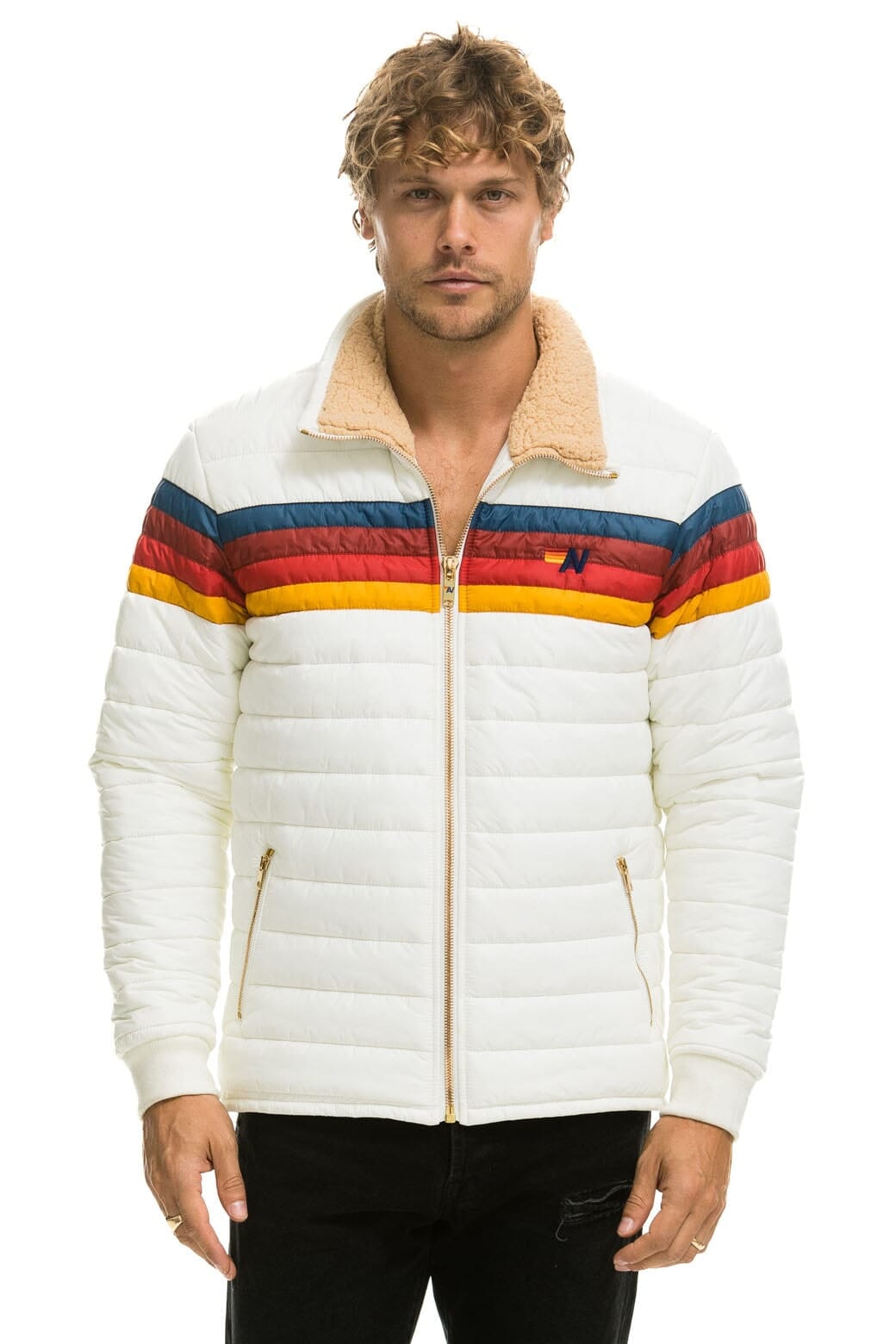 4 STRIPE JACKET - WHITE