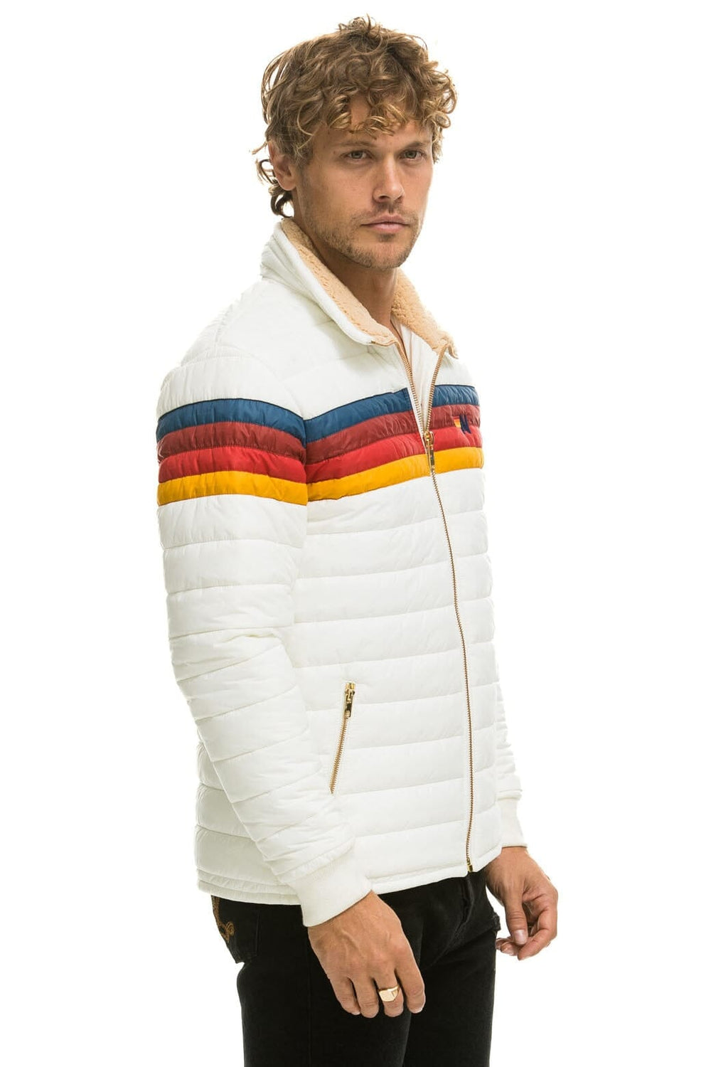 4 STRIPE JACKET - WHITE