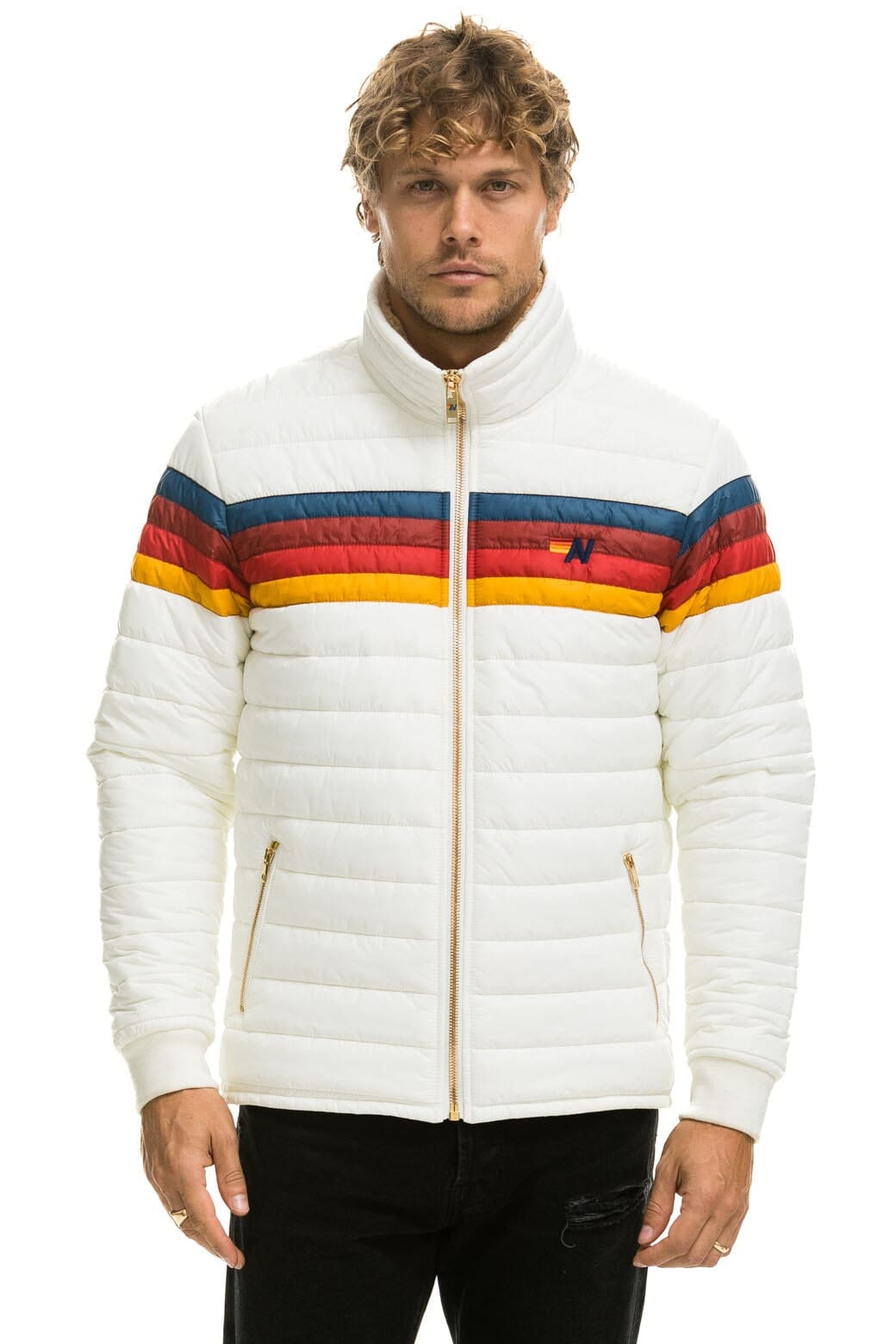 4 STRIPE JACKET - WHITE