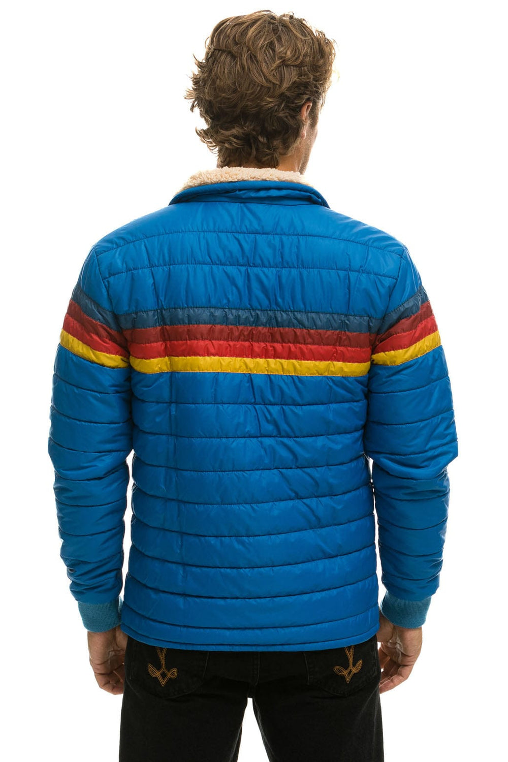 4 STRIPE JACKET - SNORKEL BLUE