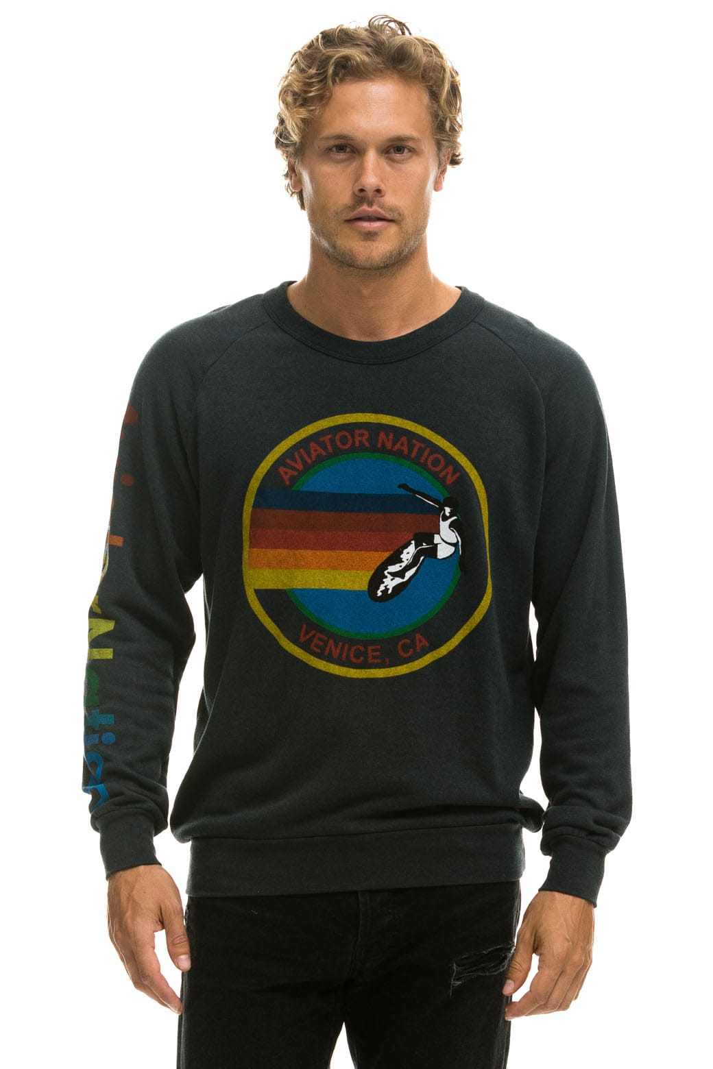 AVIATOR NATION SWEATSHIRT - CHARCOAL