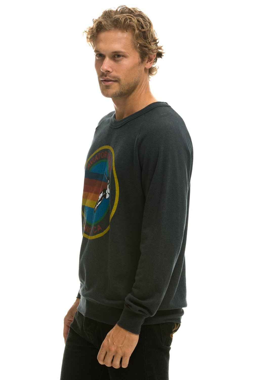 AVIATOR NATION SWEATSHIRT - CHARCOAL