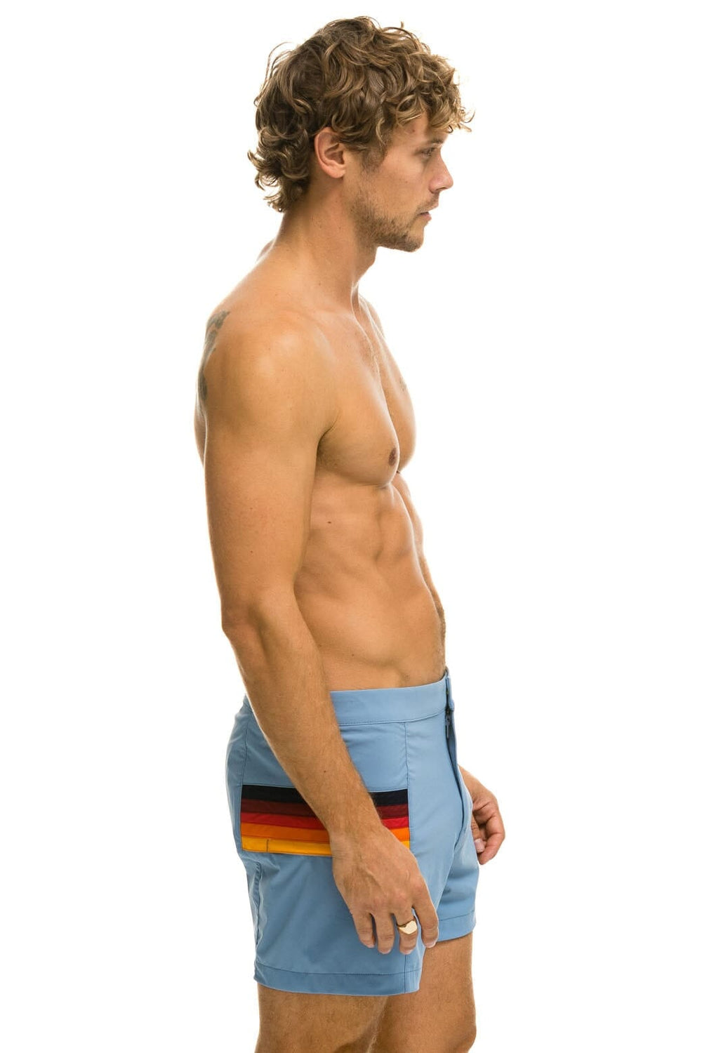 MEN'S HORIZONTAL 5 STRIPE FLEX SHORTS - ISLANDA