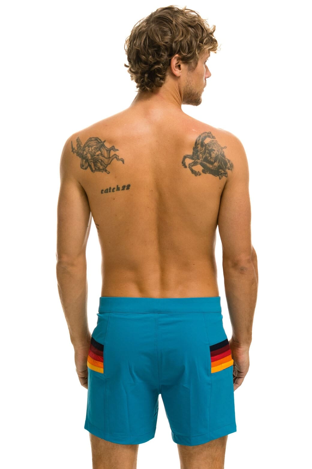 MEN'S HORIZONTAL 5 STRIPE FLEX SHORTS - ANTIGUA