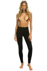 FULL LENGTH HI-RISE BOLT LEGGINGS - BLACK