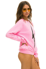 BOLT CREW SWEATSHIRT - NEON PINK