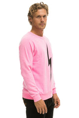 BOLT CREW SWEATSHIRT - NEON PINK
