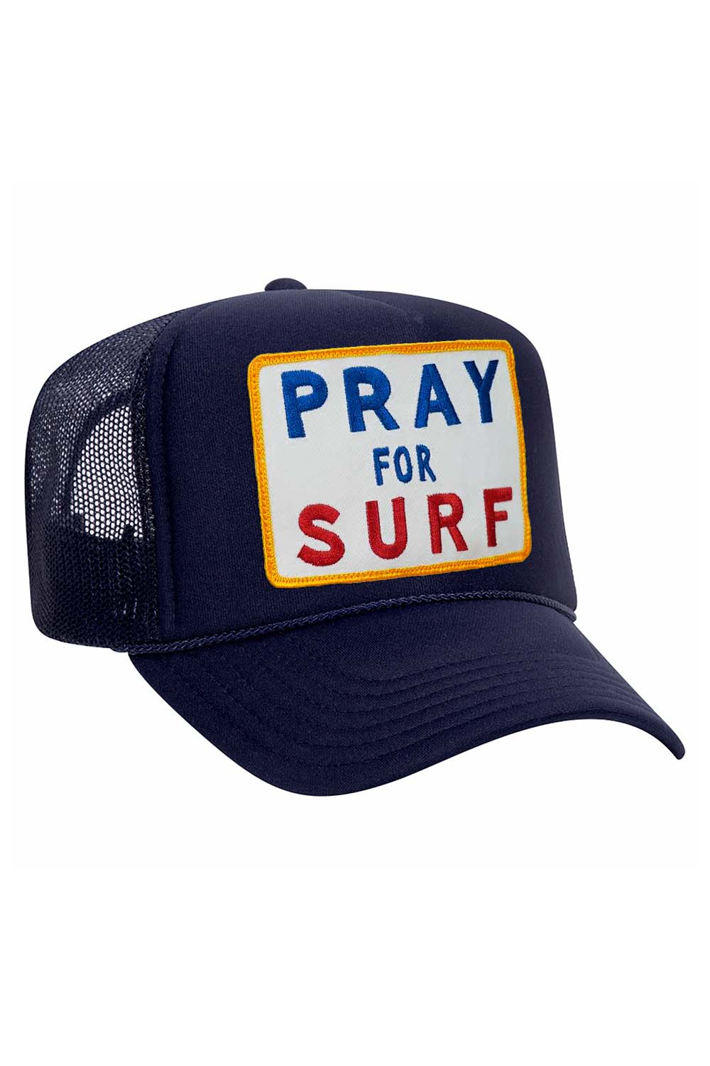 PRAY FOR SURF VINTAGE TRUCKER HAT