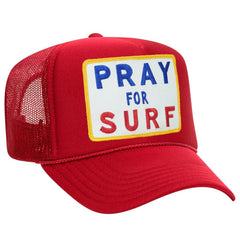 PRAY FOR SURF VINTAGE TRUCKER HAT