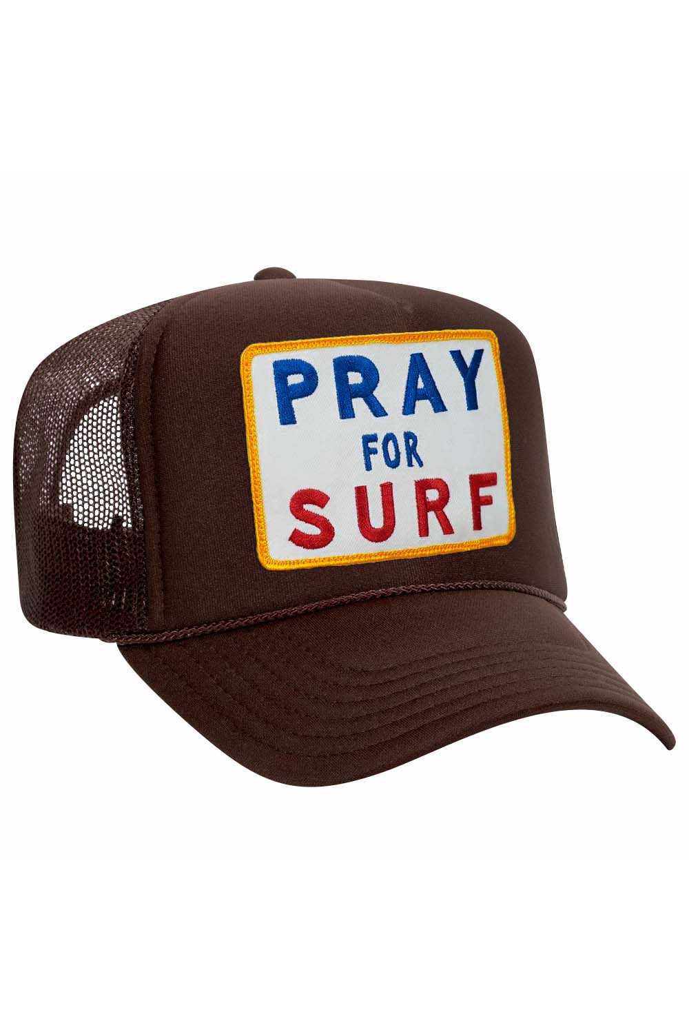 PRAY FOR SURF VINTAGE TRUCKER HAT