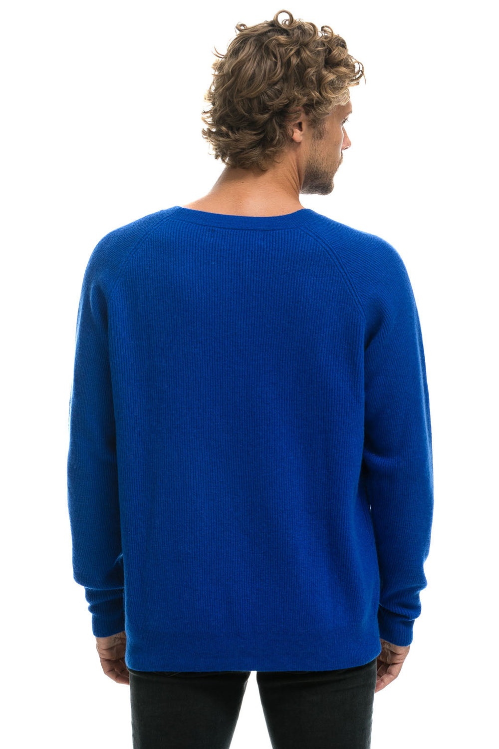 VINTAGE CABIN 2 UNISEX CASHMERE SWEATER - LAPIS