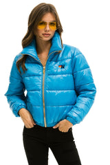 BOLT LUXE APRES PUFFER JACKET - GLOSSY OCEAN