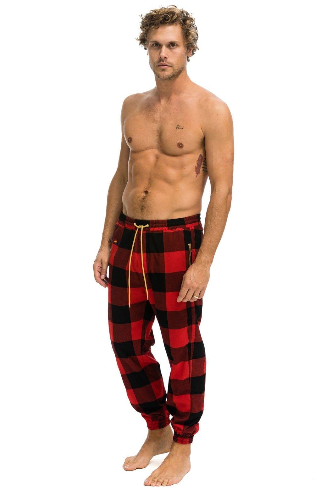 UNISEX PLAID LODGE PANT - BUFFALO PLAID