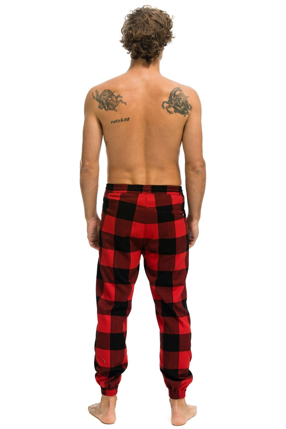 UNISEX PLAID LODGE PANT - BUFFALO PLAID