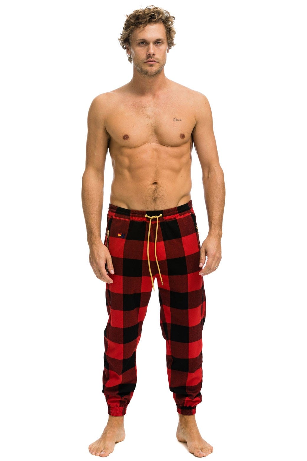UNISEX PLAID LODGE PANT - BUFFALO PLAID