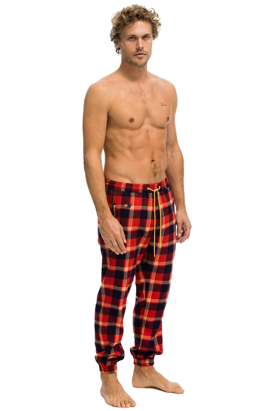 UNISEX PLAID LODGE PANT - RUGBY PLAID