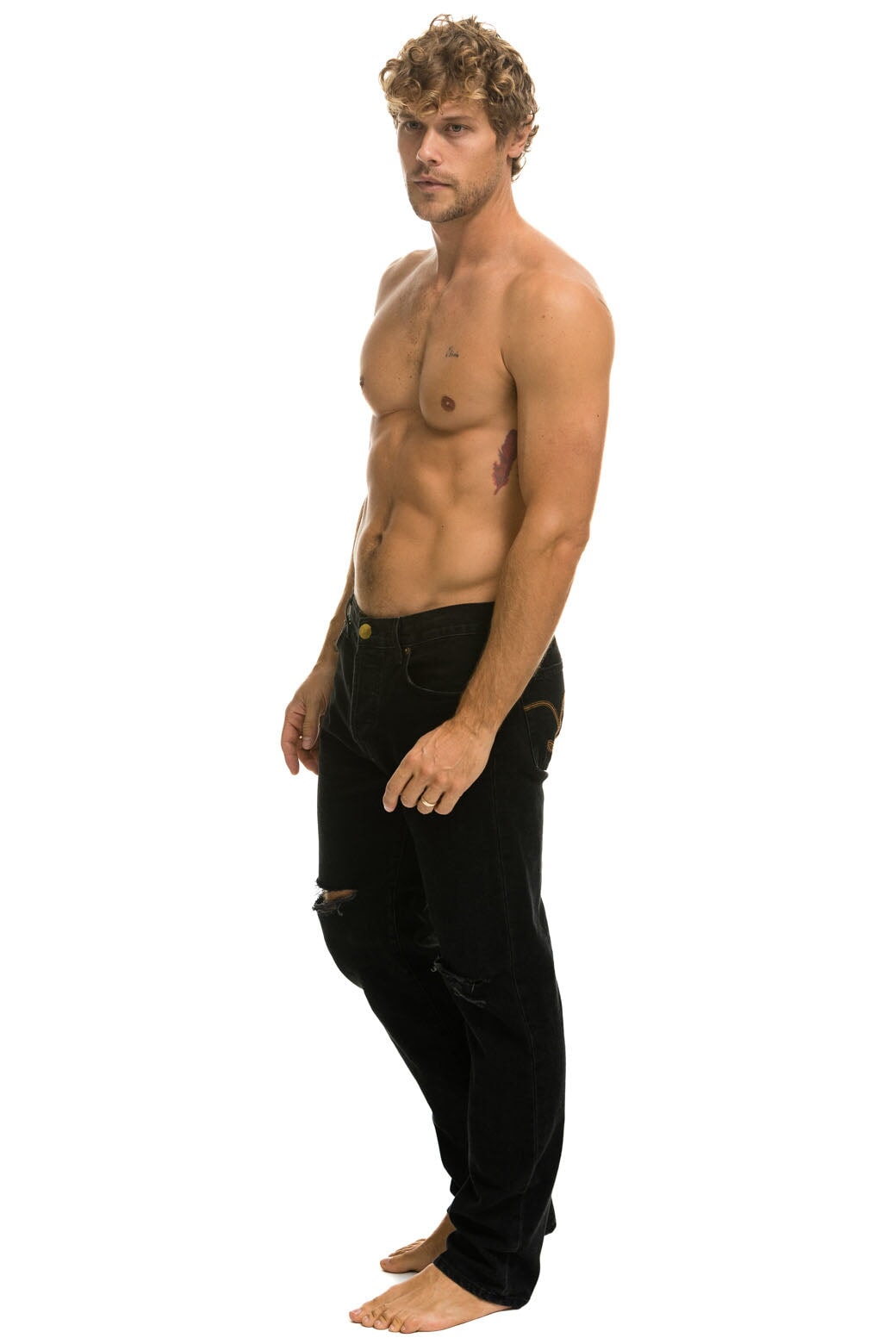 MEN'S CLASSIC STRAIGHT LEG DENIM JEAN - VINTAGE BLACK