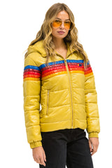 5 STRIPE TREKKER JACKET - GLOSSY KHAKI