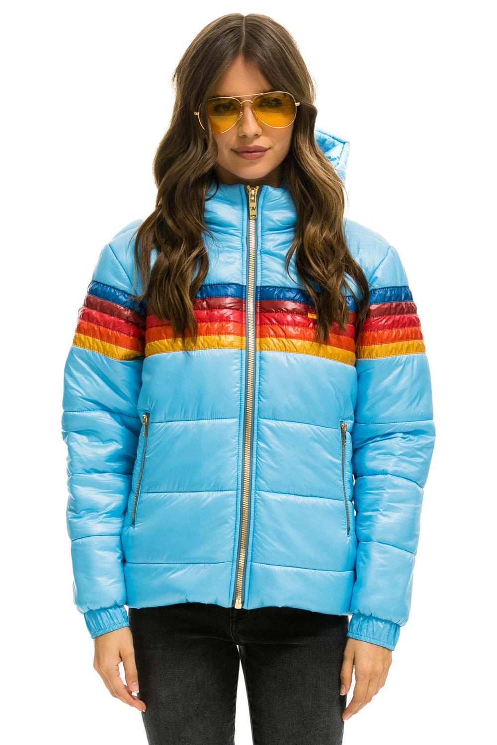 5 STRIPE TREKKER JACKET - GLOSSY SKY