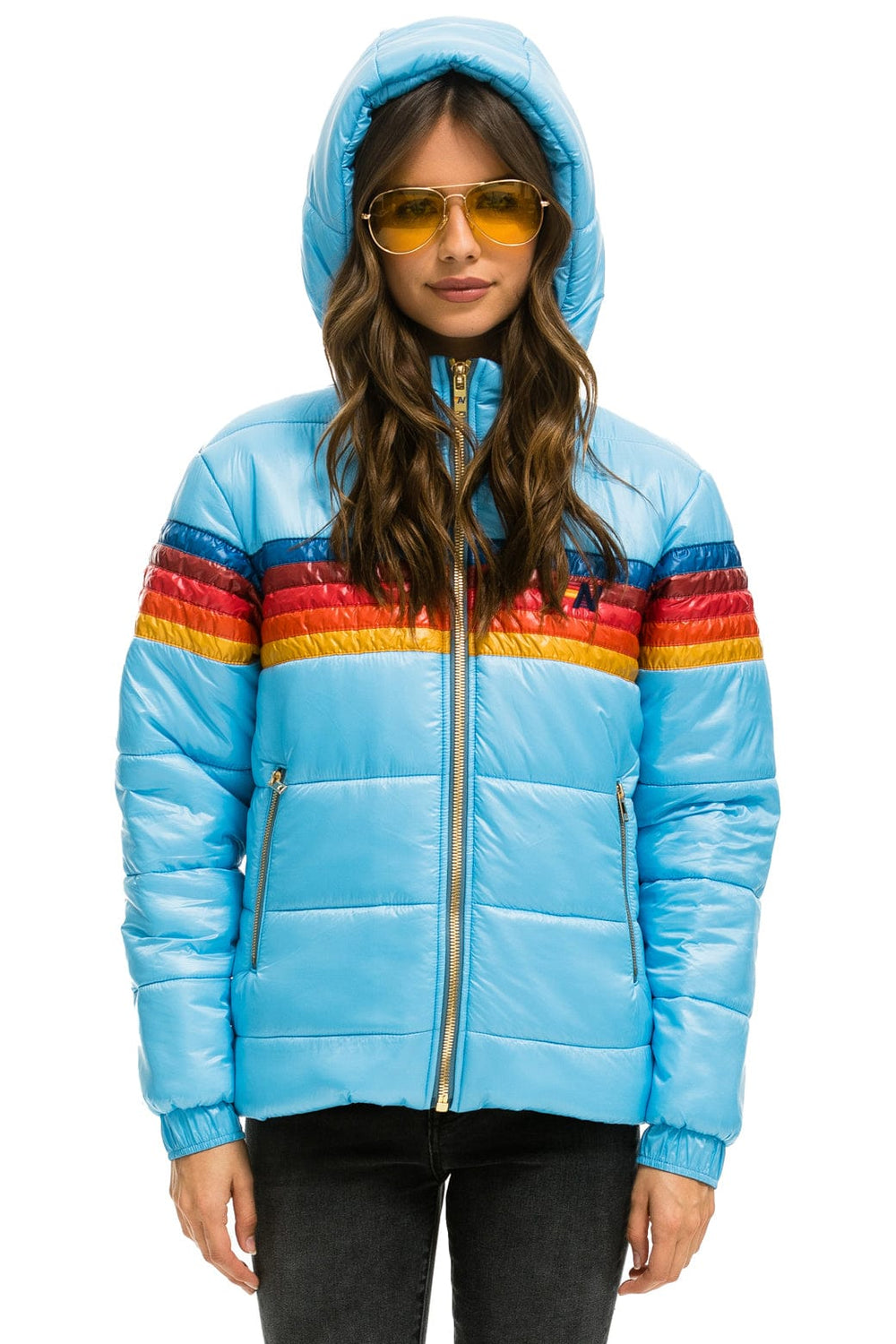 5 STRIPE TREKKER JACKET - GLOSSY SKY