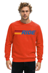 RIDE LOGO CREW SWEATSHIRT - ORANGE