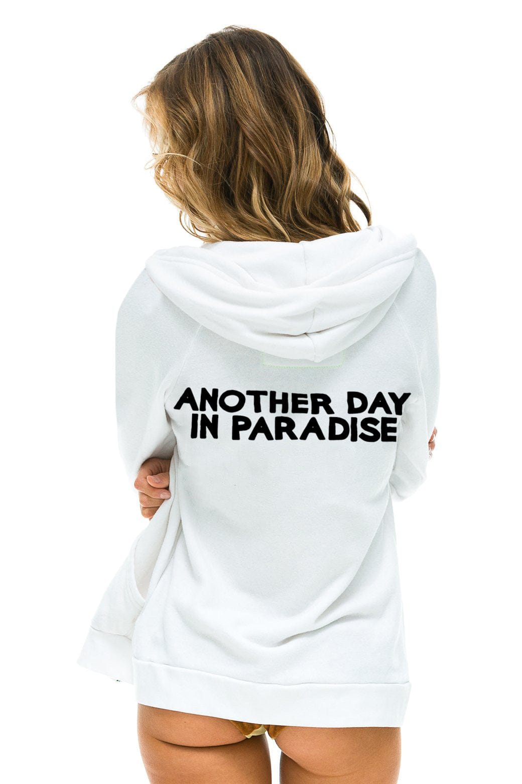 ANOTHER DAY IN PARADISE HOODIE - WHTE