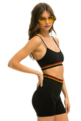 LOGO ADJUSTABLE BRALETTE - BLACK