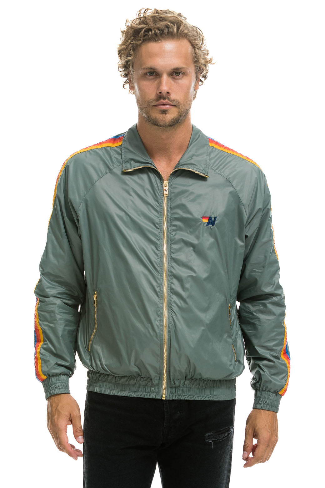 MEN'S 4 STRIPE WINDBREAKER - SEDONA