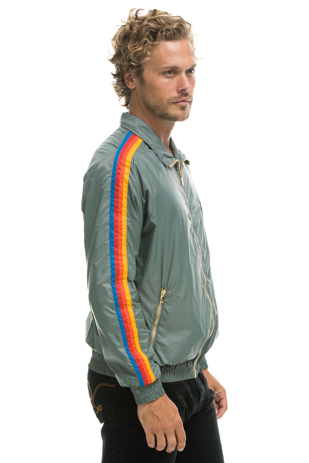 MEN'S 4 STRIPE WINDBREAKER - SEDONA